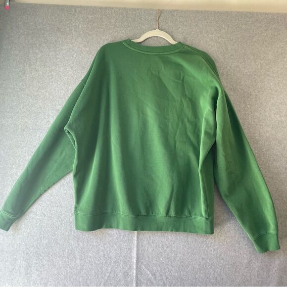 Def Leppard Goodie Two Sleeves Green Oversized Crewneck XL - Picture 2 of 7